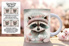 Fresh 15oz Mug Wrap Png Template , Animals Product Image 1