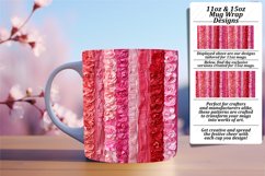 Striped Flower Mug Wrap - Springtime Magic Product Image 1
