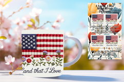 Flawless 11oz Mug Wrap Png Artwork , Patriotic Product Image 1