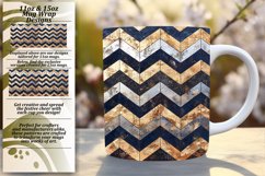 Sparkling Stripe Pattern Mug 11oz/15oz Wrap for Sublimation Product Image 1