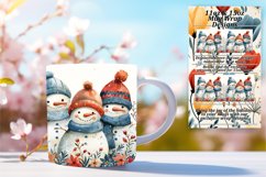 Gingerbread Pattern Mug Wrap 11oz/15oz Christmas Design Product Image 1