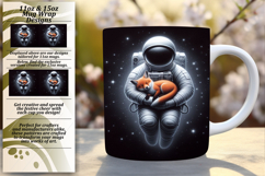 Chic 15oz Mug Wrap Png Design , Astronaut Product Image 1