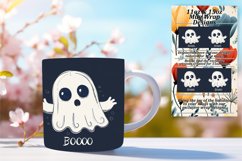 Sublimation Mug Wrap Spooky Halloween Ghost Product Image 1