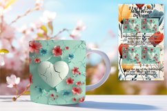 Valentine&#039;s Gift Mug Sublimation - 3D Heart Elegance Product Image 1
