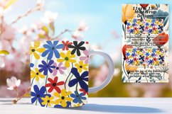 Colorful Blooms Mug Designs: Sublimation Options Product Image 1
