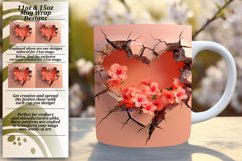 Spring Serenade: Crack Wall Heart Mug Collection Product Image 1