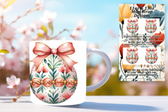 Inspiring 15oz Mug Wrap Png Template , Easter Egg Product Image 1