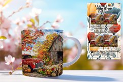 Harvest Truck Sublimation Mug 11oz 15oz Product Image 1