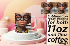 Portrait Paradise: Striped Pattern Mug Wrap Product Image 1