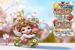 Creative 11oz Mug Wrap Png Template , 3D Cupid Product Image 1