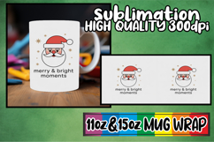 Cheerful journeys 11oz 15oz sublimation wrap, Funny Santa Product Image 1