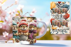 Trendy 11oz Mug Wrap Png Design , Cute Xmas Product Image 1