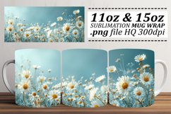 Spring Blossoms Mug Wrap - Floral Pattern 11oz 15oz Product Image 1