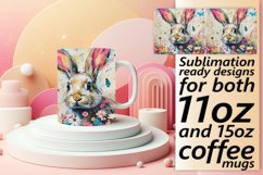 Vibrant Easter Bunny Mug Sublimation: Easter Charm Product Image 1