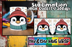 Whimsical mornings 11oz 15oz sublimation wrap, Cute Christma Product Image 1