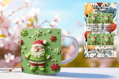 3D Christmas Santa Claus Mug Wrap Sublimation 11oz 15oz Product Image 1