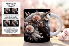 Bright 11oz Mug Wrap Png Artwork , Horse Product Image 1