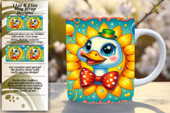 Trendy 11oz Mug Wrap Png Design , Goose Product Image 1