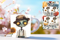 Autumn Scarecrow Mug Wrap 11oz 15oz Sublimation Product Image 1