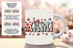 Sweet 15oz Mug Wrap Png Design , Mama Product Image 1