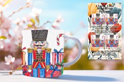 11oz 15oz Mug Wrap - Christmas Watercolor Art Product Image 1