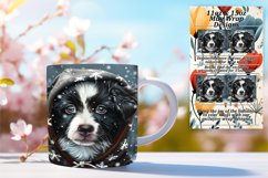 Adorable Christmas Dog Mug Wrap Sublimation 11oz/15oz Product Image 1