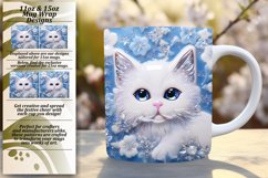 Rainbow of Cat Charm: Vibrant 3D Mug Wrap Delights Product Image 1