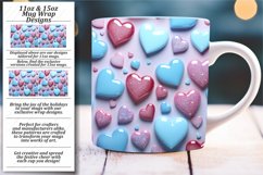 3D Love Magic: Valentine's Day Mug Wrap Product Image 1