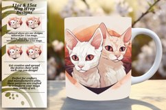 Whisker Kissed Affection: Valentines Cat Mug Wrap Product Image 1