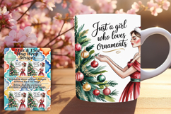 Funky 11oz Mug Wrap Png Artwork , Just A Girl Product Image 1