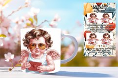 Sophisticated 15oz Mug Wrap Png , Cupid Product Image 1