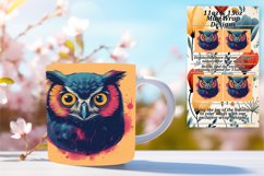 Springtime Bird Owl Mug Wrap Product Image 1