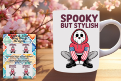Chic 11oz Png Mug Wrap Template , Funny Ghost Product Image 1