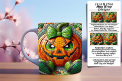 Classy Png Mug Wrap Design 15oz , Cute Pumpkin Product Image 1