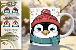 Sleek 11oz Png Mug Wrap Artwork , Cute Christmas Product Image 1