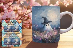 Halloween Ghost Mug Wrap Art Product Image 1