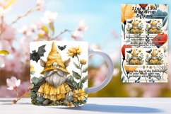 Halloween Magic Mug with Gnome Design Cozy Vibes 11oz/15oz Product Image 1