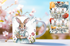 Chic 11oz Mug Wrap Png Design , Easter Bunny Product Image 1