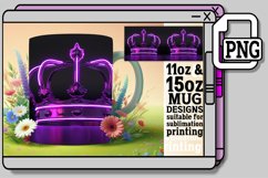 Neon Ecstasy: Sublimation Patterns for 15oz Mug 11oz Product Image 1