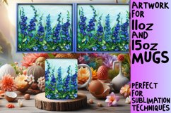 Spring 3D Bloom Mug Wrap - Sublimation Design Product Image 1