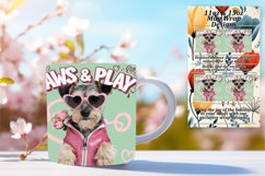 Lovely 15oz Mug Wrap Png Template , Valentines Product Image 1