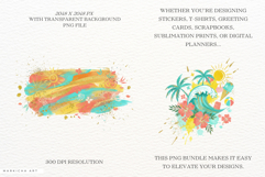 Summer Beach Ink Splashes Clipart Product Image 2