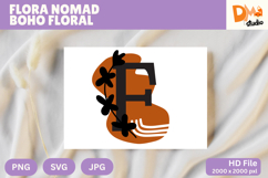 Flora Nomad Boho Floral Monogram Product Image 1