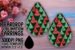 Seasonal Joy: Tree Teardrop Earrings Product Image 1
