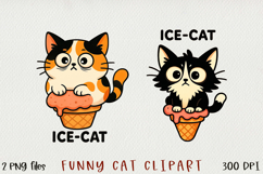 Cute &amp; Funny Cat BUNDLE, PNG. Product Image 14