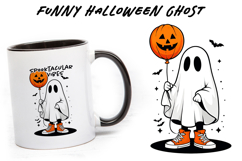 Funny ghost clipart, Halloween Sublimation PNG. Product Image 1