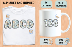 Blue Teddy Bear Alphabet PNG - Letters &amp; Numbers Clipart Product Image 6