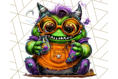Spooky Cute Monster PNG Clipart, Adorable Halloween Monsters Product Image 4