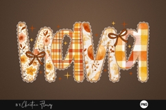 Preppy Floral Fall Nana PNG Product Image 4