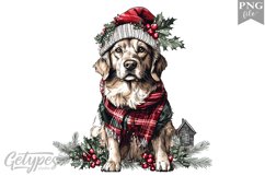 Christmas Dog Clipart Design - High Quality 300 Dpi Product Image 1